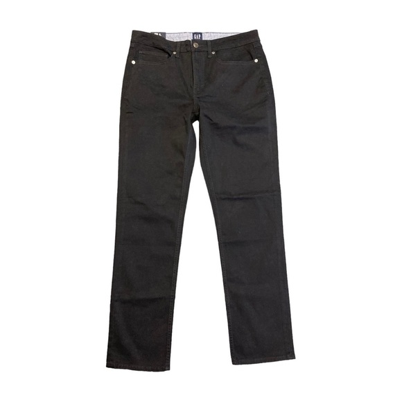 B8.5 NWT GAP Super Soft Stretch Twill 5 Pocket Slim Fit Pant 40x32 True Black - Picture 1 of 4